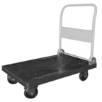Thumbnail image #1 for GSW USA C-D2435 Plastic-Deck Platform Truck, 24"W x 35"L x 34"H, Fold-Down Handle, 600 lb Capacity