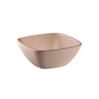 Thumbnail image #1 for Libbey APS Germany - Nero APS 85416 Square Melamine Bowl, 50.7 oz., Oatmeal, 7-5/8" x 7-5/8" x 3-1/8"