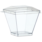 Thumbnail image #2 for JB Prince Comatec R487 Disposable Square Plastic Dish, 1.75 oz, Sea Green, 2" x 1.75"H