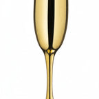 Thumbnail image #1 for Kadra Kitchenware Vikko Decor VD-12295X-LG Light Gold Stemmed Champagne Glass, 6 oz Case of 24