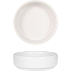 Thumbnail image #1 for International Tableware TN-4-MW 2 oz Round Coupe Ceramic Sauce Dish, Matte White Case of 4 Dozen