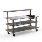 Thumbnail image #1 for Steelite International Mogogo, Modular MGCMLC05GBXW 4-Tier Modular ProBar Station, 71 x 40 x 47-1/2 in, Stainless Steel Top, Ice Bin