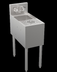 Thumbnail image #8 for Krowne Royal Series Stainless Steel 12-Inch Wide x 24-Inch Deep Underbar Speed Unit with Sink Bowl and Glass Rinser