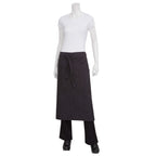 Thumbnail image #1 for Chef Works Rockford ALWKV023-SGY-0 Bistro Apron, 31"L x 31"W, 100% Cotton, Steel Gray, 2 Hip Pockets, Towel Loop