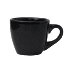 Thumbnail image #1 for International Tableware Cancun CA-35-B Black Ceramic Coffee Cup with Handle, 3-1/2 oz Case of 3 Dozen