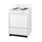 Thumbnail image #1 for Summit Commercial WEM6171Q 24" Electric Range, 2.92 cu. ft. Oven, Porcelain Top and Oven, White
