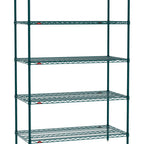 Thumbnail image #1 for Metro Super Erecta SE-1872K3-74-S5 Stationary Starter Wire Shelving Unit, 72"W x 18"D x 74"H, 600 lb. capacity per shelf, 2000 lb. capacity per unit