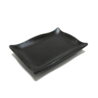 Thumbnail image #1 for G.E.T. Ore - EGS JW4030-B Rectangular Melamine Serving Tray, Black, 5-1/8" x 3-5/8" x 3/4" Case of 6