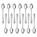 Thumbnail image #2 for New Star Foodservice Inc. 58604 Iced Teaspoon, 18/0 Stainless Steel, 2.5 mm Gauge, Bead Pattern Case of 24 Dozen