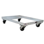 Thumbnail image #1 for New Age 1195 Dough Dolly, Aluminum, 25-1/2"W x 18"D x 5-1/2"H, 3" Platform Swivel Casters, NSF
