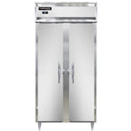 Thumbnail image #1 for Continental Refrigerator Designer Slim Line D2RSENSS Two-Section Narrow Stainless Steel Reach-In Refrigerator, Top-Mounted Self-Contained