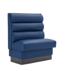 Thumbnail image #1 for ATSMFG ATS AT&S-ASD-W42-3CHHO GR8 William Deuce Booth, single, 30" long x 42" high, 3-channel Horizontal back, removable sinuous spring seat with