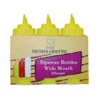 Thumbnail image #1 for Thunder Group PLTHSB016CW 16 oz Clear Plastic Wide-Mouth Squeeze Bottle Case of 12