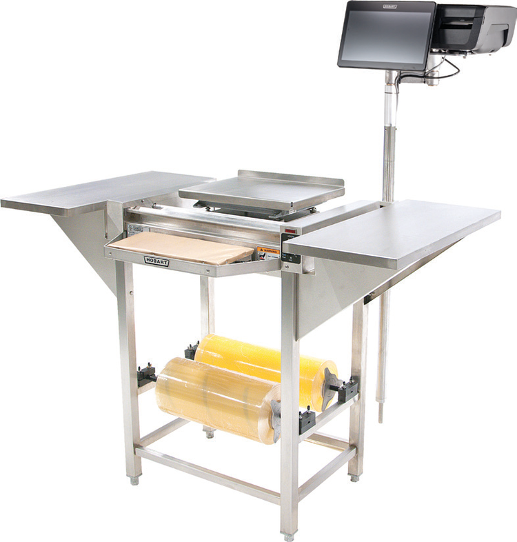 Product image #2 for Hobart Weigh/Wrap HWS-4-C Hand Wrap Station with 20-Inch Film Capacity and Heated Sealing Plate