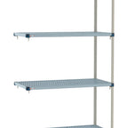Thumbnail image #1 for Metro MetroMax Q MQ-1824G-86-A4 Stationary Polymer Starter Shelving Unit, 4-Tier, 18"D x 24"W x 86"H