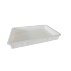 Thumbnail image #1 for Thunder Group PLDB182603PP Pizza Dough Proofing Box, 18" x 26" x 3", Stackable Polypropylene, White Case of 6