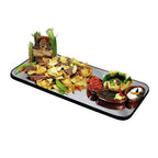 Thumbnail image #1 for Lakeside Manufacturing 268 Rectangular Mirror Tray, 18" x 30", 1/4" Glass, Wood Backing, Black Vinyl Edges