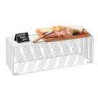Thumbnail image #1 for Cal-Mil Portland 4103-7-15 Rectangular Buffet Riser, White, 20-1/4"W x 7"D x 7"H