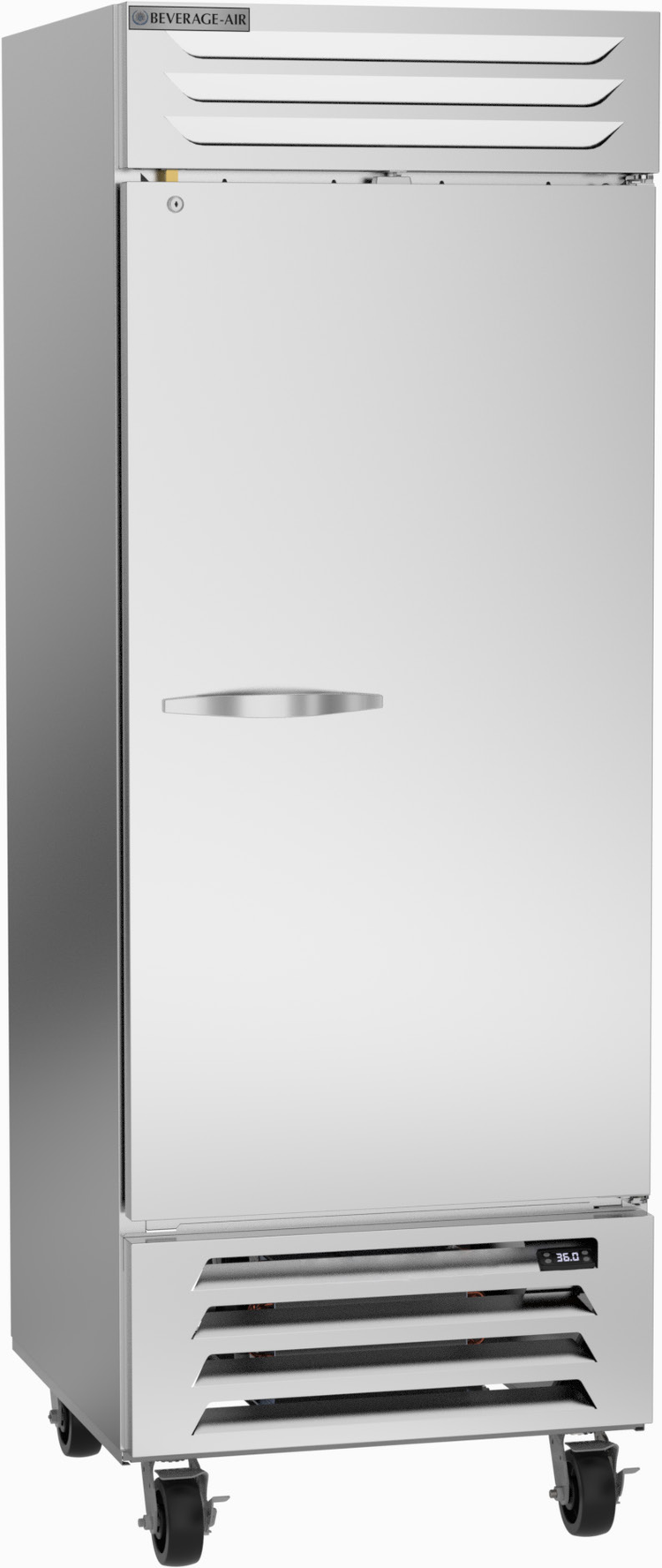 Product image #5 for Beverage-Air Vista® Series One-Section Bottom Mount Reach-In Refrigerator, 25.97 Cu. Ft., Solid Door
