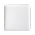 Thumbnail image #1 for Vertex China London LD-Q16 Square Porcelain Plate, 10-1/2", Low Profile, Bone White 1 Dozen
