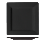 Thumbnail image #1 for International Tableware Elite Harvest EL-7-BL 7-1/4" Square Plate, Wide Rim, Rolled Edge, Blackberry Case of 2 Dozen