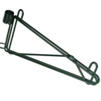 Thumbnail image #1 for 1880 Hospitality Focus Foodservice FPMB14SGN Post-Mount Wall Bracket for 14-Inch Wire Shelving, Green Epoxy Case of 2