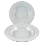Thumbnail image #1 for Vertex China Ventana AV-3 China Bowl, 5 oz, 7-7/8" Diameter, Rolled Edge, Bright White Glossy Finish Case of 3 Dozen