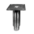 Thumbnail image #1 for GSW USA FT-SS6 Adjustable Stainless Steel Bullet Foot, 6" High, 1" Extension, 1/2"-13 Protruding Stud Case of 10