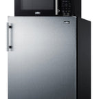 Thumbnail image #1 for Summit Commercial Accucold® MRF66BK2SSA Compact Refrigerator-Freezer with Microwave, 5 cu. ft., 700W, Stainless Steel Door