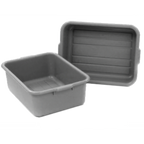 Thumbnail image #1 for Eagle Group BBT-7 1-Compartment Gray Polyethylene Bus Tub, 7-Inch Deep, 16 x 21 Inch