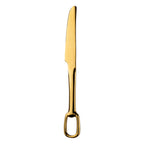 Thumbnail image #1 for Kadra Kitchenware Vikko Dine VF-03-KN Steak Knife, Full Gold Mirror Finish, 18/10 Stainless Steel Case of 12