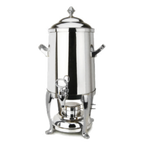 Thumbnail image #1 for Eastern Tabletop Freedom 3201FSB Coffee Urn, 1-1/2 Gallon, Stainless Steel, Tower Lid, Canned Heat