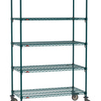 Thumbnail image #1 for Metro Super Erecta SA-1872K3-80-M5 Super Adjustable Super Erecta® Mobile Wire Shelving Unit, 72"W x 18"D x 80"H, 600900 lb. capacity per unit, 1"