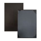 Thumbnail image #1 for Risch Tamarac TAM-1V 5.5X8.5 Single-View Faux-Leather Menu Cover, 5-1/2" x 8-1/2", Padded Light-Grain Case of 25