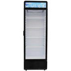 Thumbnail image #1 for USR Brands Coldline G12E-B One-Section Glass Door Refrigerator Merchandiser, 12 cu. ft., 24-in. Wide, Bottom-Mounted Refrigeration, Black