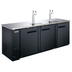 Thumbnail image #3 for Black Diamond 90-Inch Commercial Draft Beer Dispenser with 2 Double Tap Towers, 3 Doors, 32 Cu. Ft., 115V