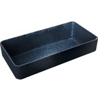 Thumbnail image #1 for Libbey Playground - Nara 701321991021090 Rectangular Pasta Bowl, 14.2 oz, 7-1/8"W x 3-1/2"D, Stoneware, Black Case of 6