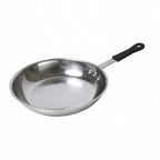 Thumbnail image #1 for Libertyware FRY10H 10-3/8-Inch Uncoated Aluminum Fry Pan with Triple-Riveted Silicone Handle Case of 6