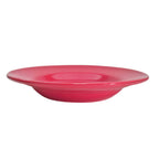 Thumbnail image #1 for CAC China Las Vegas LV-3-R 12 oz Red Ceramic Soup Bowl, 8-3/4 in. Round, Rimmed Case of 2 Dozen