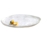 Thumbnail image #1 for Steelite International Kenny Mack, Wave KMK2141SH Oval Resin Serving Tray, White, 24 x 12 x 1-1/4 in