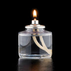 Thumbnail image #1 for Hollowick/Steelite HD17 Disposable Clear Plastic Oil Candle Fuel Cartridge, 17-Hour Burn Time, 2" Diameter x 2-1/4" Height