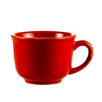 Thumbnail image #1 for CAC China Tango TG-1-R Porcelain Coffee Cup, 7-1/2 oz, Red, Embossed Case of 3 Dozen