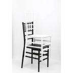 Thumbnail image #3 for G & A Commercial Seating Chiavari 290 Stackable Resin Side Chair with Spoke Back, Indoor/Outdoor