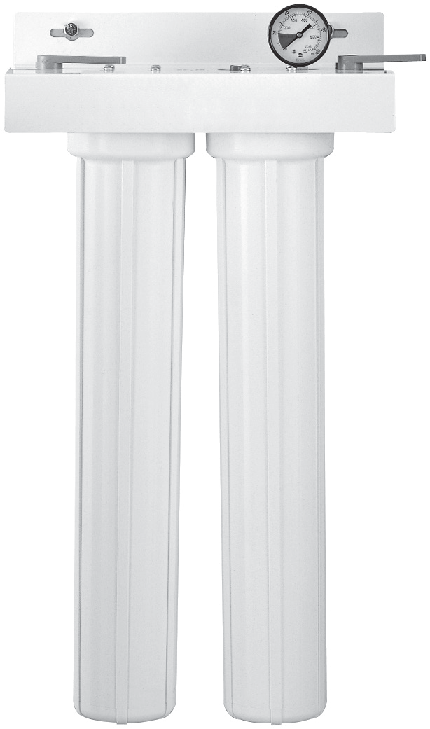Product image #2 for Everpure CGS-22 20-Inch Low-Profile Slim Line Dual Bowl Water Filter Housing