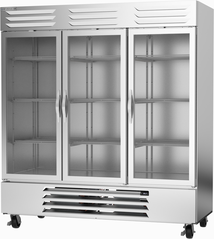 Product image #8 for Beverage-Air Vista Series 3-Section Glass Door Bottom-Mount Reach-In Refrigerator