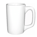 Thumbnail image #1 for International Tableware Cancun 8207-P 10 oz Ceramic Coffee Mug, European White, Round with Handle Case of 3 Dozen
