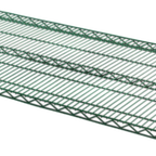 Thumbnail image #1 for ATSMFG MET MET-GS2460 ATS MFG Wire Shelf, 24" x 60", 600 lb Capacity, Green Epoxy Coated, NSF Case of 2