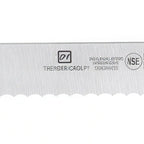 Thumbnail image #1 for Thunder Group SLKF418BR 12-Inch Wavy-Edge Slicing Knife with Brown Polypropylene Handle Case of 6