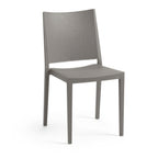 Thumbnail image #1 for G & A Commercial Seating Sintra 247 Indoor/Outdoor Stackable Resin Side Chair with Solid Back and Seat