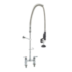 Thumbnail image #1 for Component Hardware Encore KL66-1000-BR Pre-Rinse Faucet Assembly, Deck Mount, 6" Centers, Compression Valves, Lever Handles